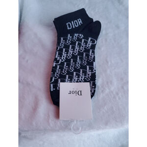 Women's Dior Black and White socks